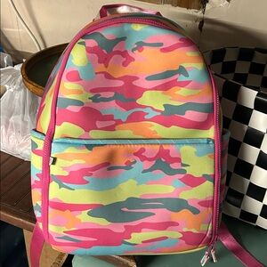 Marleylilly Multi Neon Camo Neoprene‎ Backpack